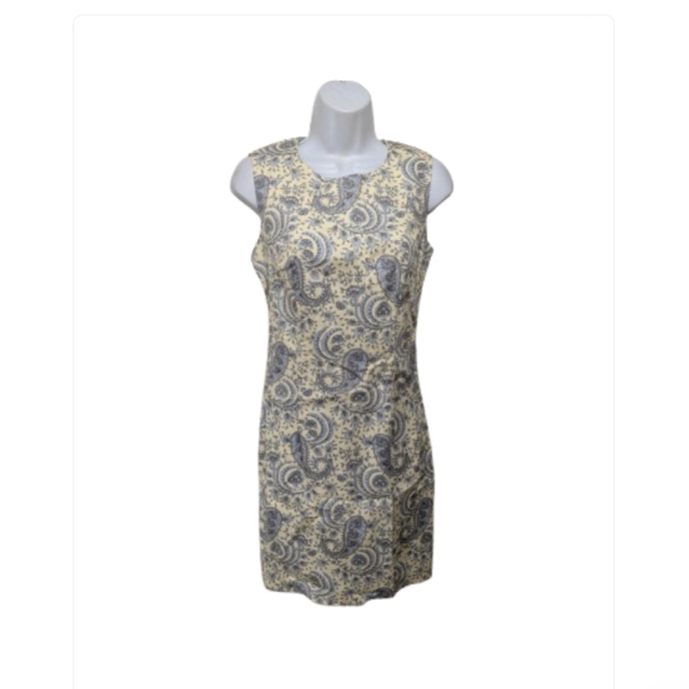 NWT Oodji Sheath Dress XS Sleeveless Classic Mature Peppy Old Money